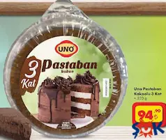 UNO PASTABAN KAKAOLU 3 KAT 320 G fiyat ve kampanya bilgisi